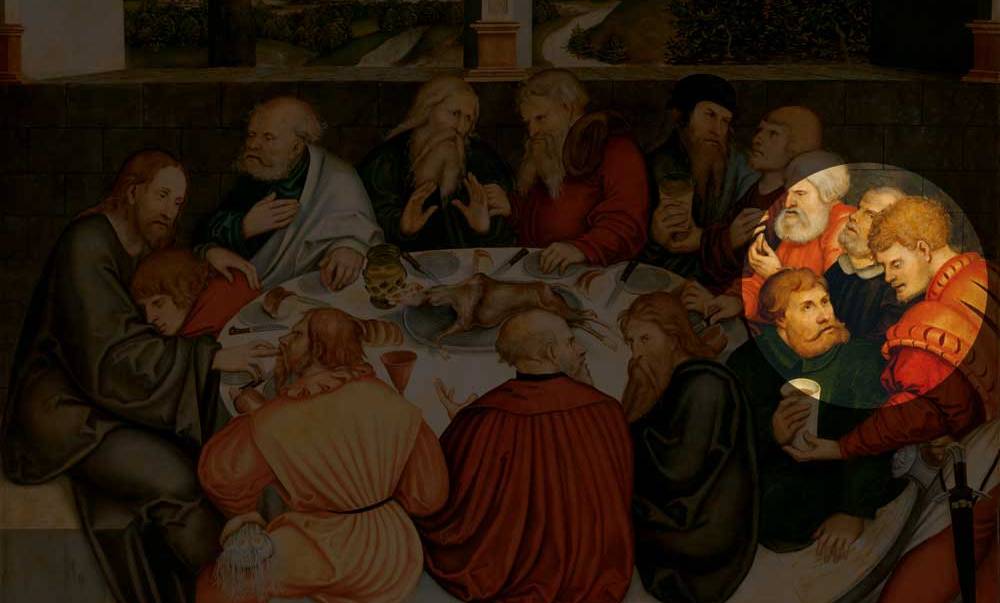 Martin Luther among the disciples of Christ