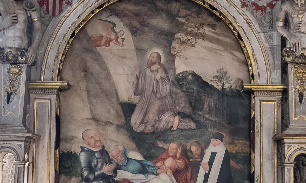 Lucas Cranach der Jüngere: Epitaph Otto von Pogk, Jesus im Garten Gethsemane, 1578 Foto: Thomas Klitzsch
