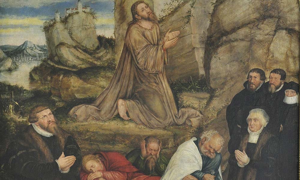 Lucas Cranach der Jüngere: Jesus im Garten Gethsemane, 1573 Foto: Johannes Killyen